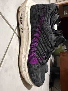 Nike Men’s Black & Purple Running Shoe - ZoomX Pegasus turbo